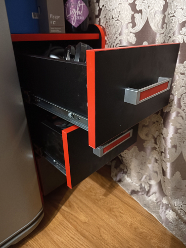 Тумба Ханна черная / красная - Уцененный экземпляр фото покупателя 23