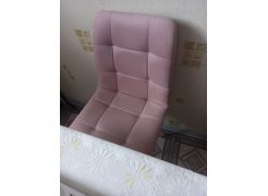 Стул на металлокаркасе Чилли синяя ткань / белый фото покупателя 632