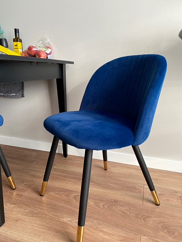 Стул на металлокаркасе Gabi latte / gold / black фото покупателя 758