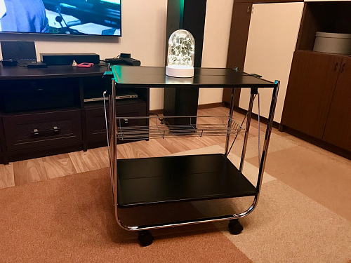 Столик сервировочный SC-5119 складной черный фото покупателя 30