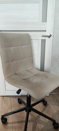 Компьютерное кресло Квадро бежевый / черный фото покупателя 2