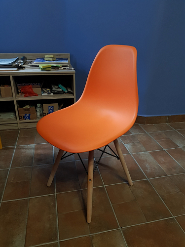 Пластиковый стул Eames PC-015 желтый фото покупателя 86
