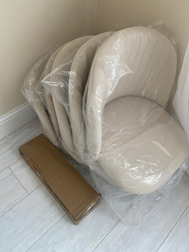 Стул на металлокаркасе Gabi latte / gold / black фото покупателя 506