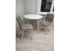 Стул на металлокаркасе Чилли горчичный / белый фото покупателя 373