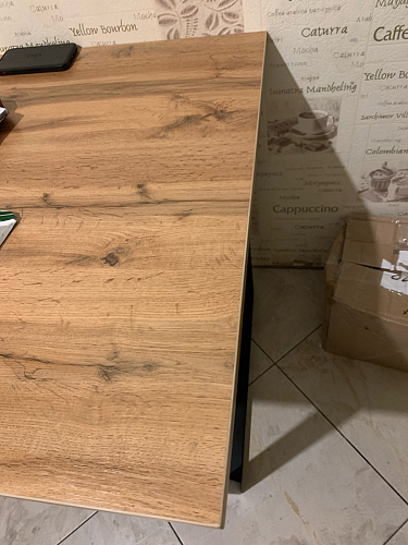 Стол Лота Лофт 140 25 мм черный матовый / бетон фото покупателя 878