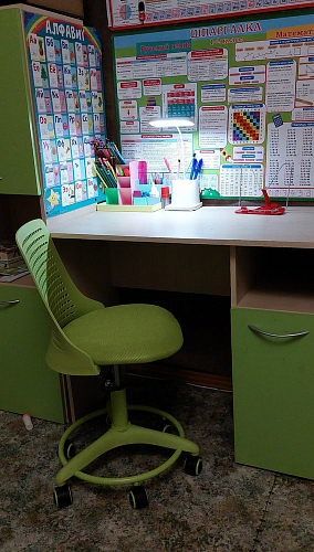 Компьютерное кресло Kiddy/Кидди бирюзовое ткань (сетка) фото покупателя 37