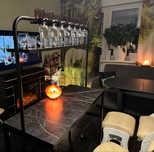 Барный стол Сари 120х50х171 дпк графит / черный фото покупателя 24