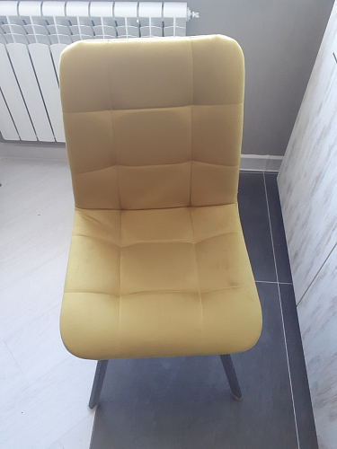 Стул на металлокаркасе Чилли синий / белый фото покупателя 1165