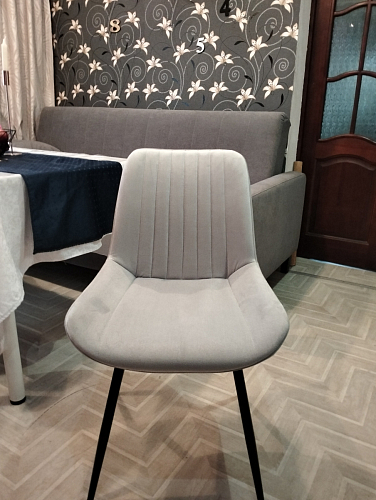 Комплект стульев Вейв 4 шт светло-серый / черный фото покупателя 279