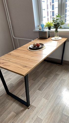 Стол раскладной Лота Лофт 120 25 мм юта / черный матовый фото покупателя 109