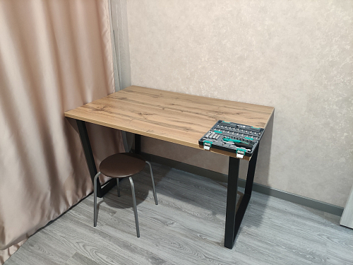 Деревянный стол Лота Лофт 120x75 дуб крафт табачный / черный матовый фото покупателя 538