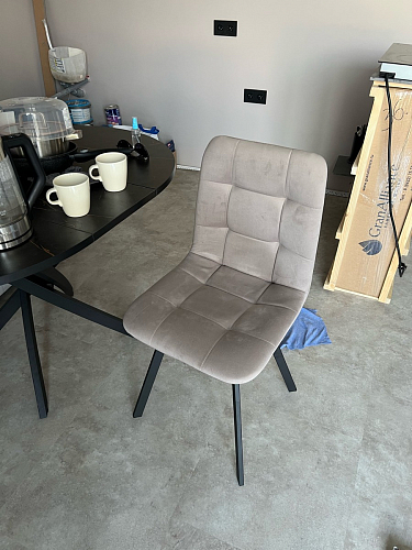 Комплект стульев Чилли 4 шт темно-серый / черный фото покупателя 279