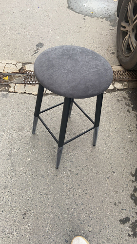 Полубарный стул Гангток катания сильвер / черный матовый фото покупателя 9