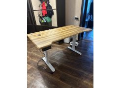 Компьютерный стол Маркос 140х80 светло-серый / черный фото покупателя 33