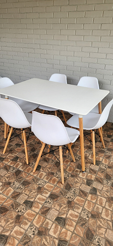 Стол Table 110 white / wood фото покупателя 7