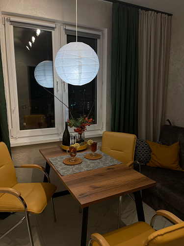 Стол Тринити Лофт 120 32 мм бетон / черный матовый фото покупателя 502