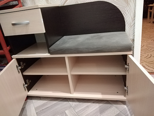 Обувница Аврора дуб млечный / венге фото покупателя 165