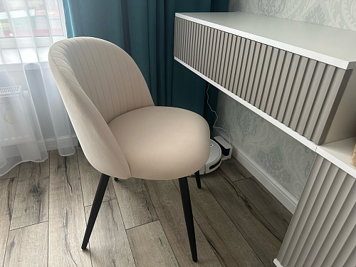 Стул на металлокаркасе Gabi 1 beige / black фото покупателя 209