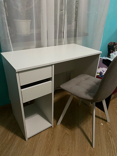 Стул на металлокаркасе Чилли синий / белый фото покупателя 805