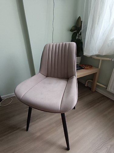 Стул на металлокаркасе Седа К кирпичный / черный фото покупателя 329