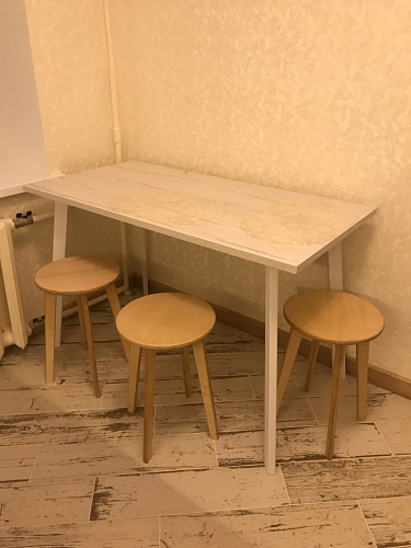 Стол Тринити Лофт 120 32 мм дуб галифакс табако / черный матовый фото покупателя 271