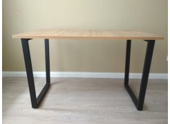 Деревянный стол Лота Лофт 120(160)х75 черный матовый / бетон светлый фото покупателя 684