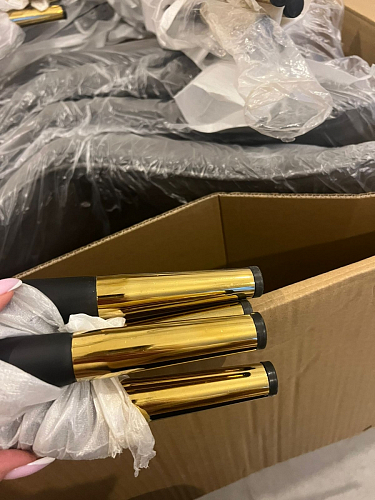 Стул на металлокаркасе Seda 01 blue / gold / black фото покупателя 50