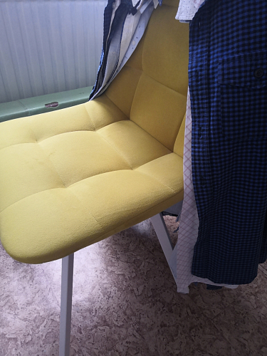 Стул на металлокаркасе Чилли бежевый / белый каркас фото покупателя 849