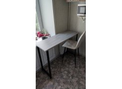 Барная стойка Дилан Лофт 120х60х90 бетон фото покупателя 118