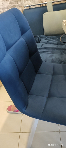 Стул на металлокаркасе Чилли К черный / зеленый фото покупателя 100