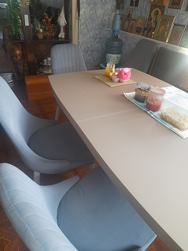 Стул на металлокаркасе Kora gray / black фото покупателя 450