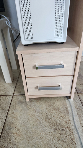 Компьютерный стол Джаз-24 левый дуб молочный фото покупателя 17