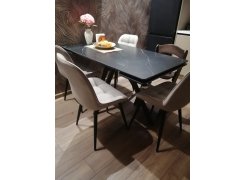 Керамический стол Вилли 140 (200) х 80 белый мрамор alpin white / snow white / белый фото покупателя 54