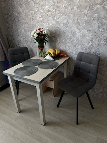 Стул на металлокаркасе Чилли бежевый / белый каркас фото покупателя 453