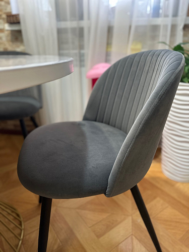 Стул на металлокаркасе Gabi 1 light purple / black фото покупателя 346