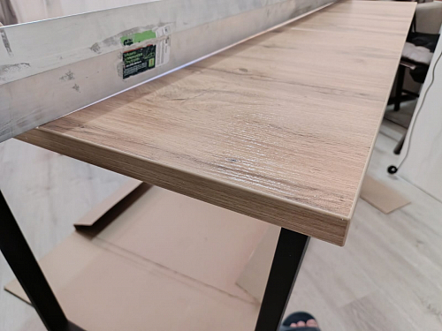 Деревянный стол Лота Лофт 120х75 белый матовый / дуб крафт золотой фото покупателя 182