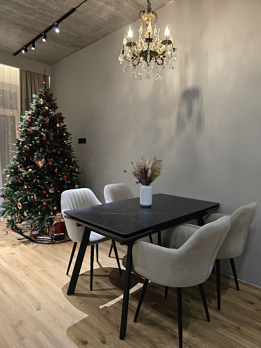 Керамический стол Норман 120(180)х80 shakespeare black / черный фото покупателя 12