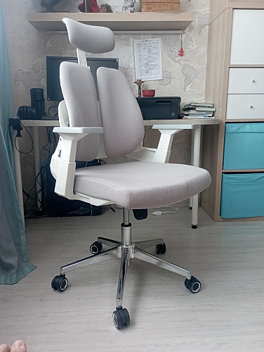 Компьютерное кресло Hiba gray / chrome фото покупателя 13