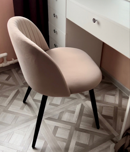 Стул на металлокаркасе Gabi latte / gold / black фото покупателя 677