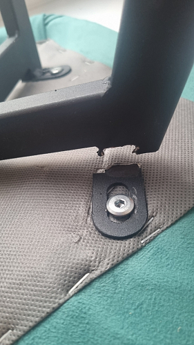 Стул на металлокаркасе Чилли синяя ткань / белый фото покупателя 325