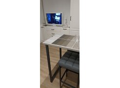 Барная стойка Дилан Лофт 120х40х90 бетон светлый фото покупателя 144