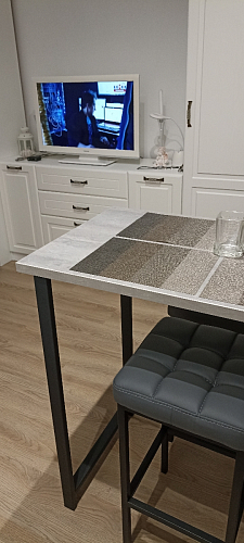 Барная стойка Дилан Лофт 120х40х98 дуб делано темный фото покупателя 144