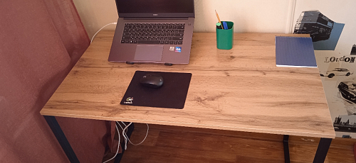 Письменный стол Клер Лофт черный матовый / бетон фото покупателя 8