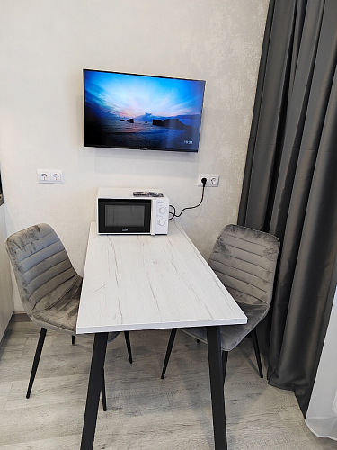 Стол Тринити Лофт 140 25 мм дуб делано темный / белый фото покупателя 1