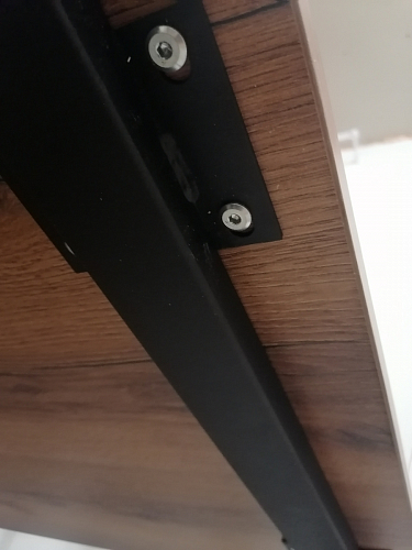 Стол Лота Лофт 140 25 мм черный матовый / бетон фото покупателя 239