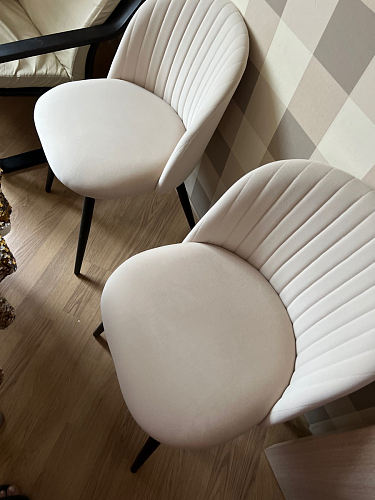 Стул на металлокаркасе Gabi 1 line light blue / black фото покупателя 39