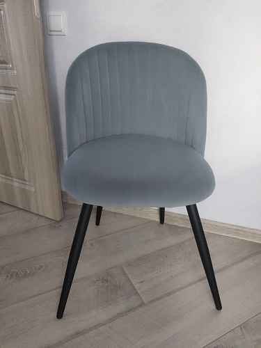 Стул на металлокаркасе Gabi 1 темно-серый / черный фото покупателя 249