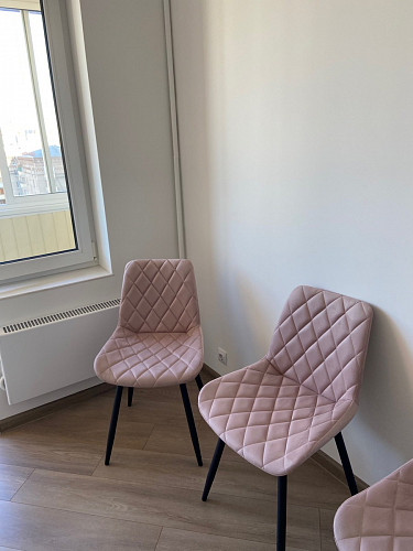 Комплект из "МР Стул Баодин К б/к латте (velutto 08) / черный каркас , 4 шт" фото покупателя 20