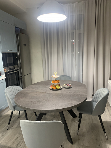 Стул на металлокаркасе Gabi gray / black фото покупателя 1