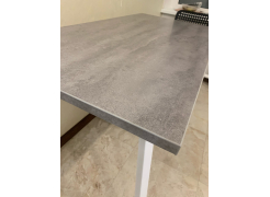 Стол Тринити Лофт 120 32 мм бетон / черный матовый фото покупателя 28